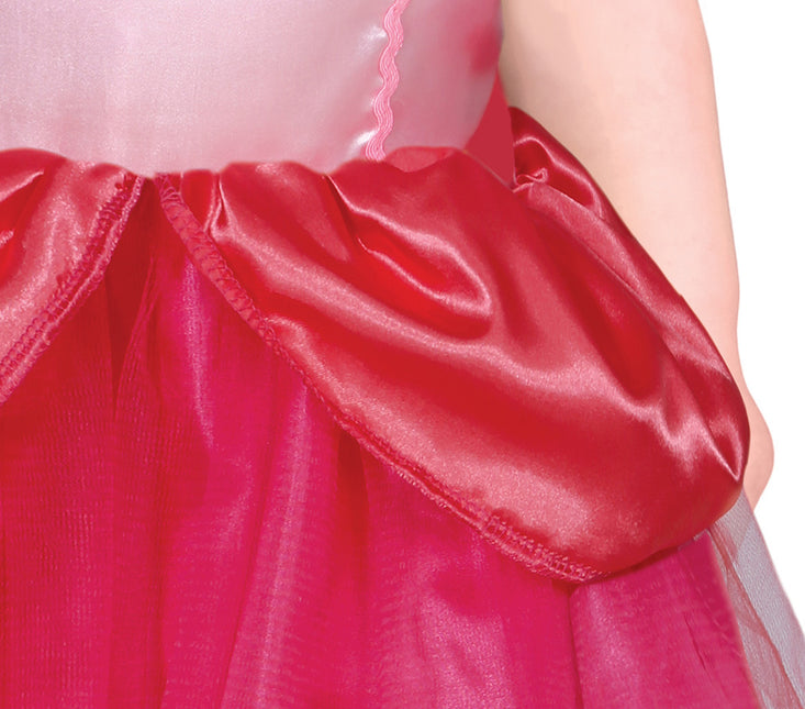 Prinsessa mekko vaaleanpunainen tyttö