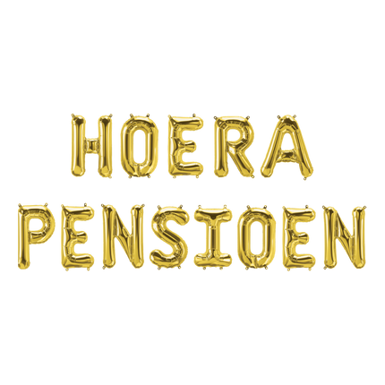 Kultainen eläkkeelle siirtyminen ilmapallot asetettu 1.9m