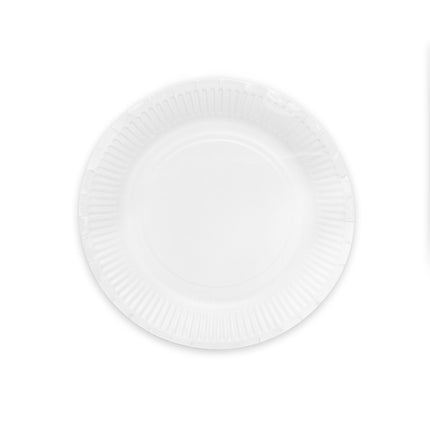 Valkoiset lautaset paperi 23cm 16kpl