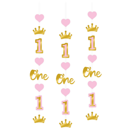 1 vuosi roikkuu koristelu tyttö