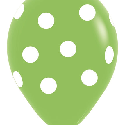 Ilmapallot Valkoinen Polka Dots Mix 30cm 25kpl 25kpl