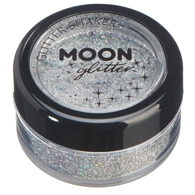 Moon Glitter Hologrammi Glitter Shakers Hopea 5g