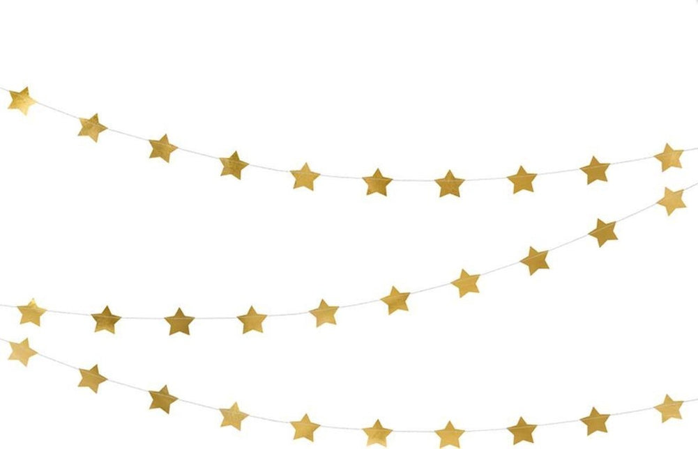 Tähtikranssi kultainen 3.6m