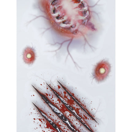 Halloween Fake tatuoinnit haavat