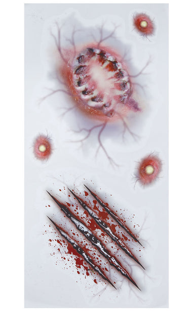 Halloween Fake tatuoinnit haavat