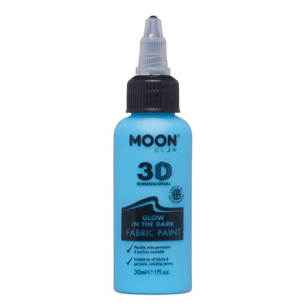 Moon Glow Hehkuva kangasmaali sininen 30ml