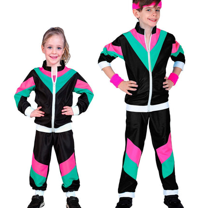 Vihreä Vaaleanpunainen Musta Verryttelypuku Viallinen lapsi