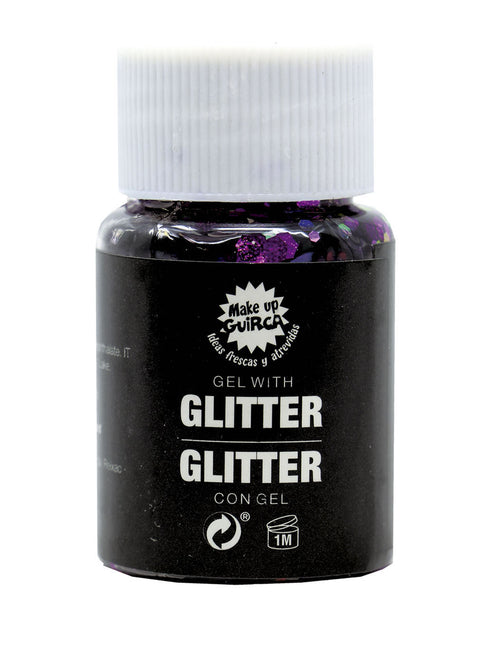 Violetti glittergeeli 20g