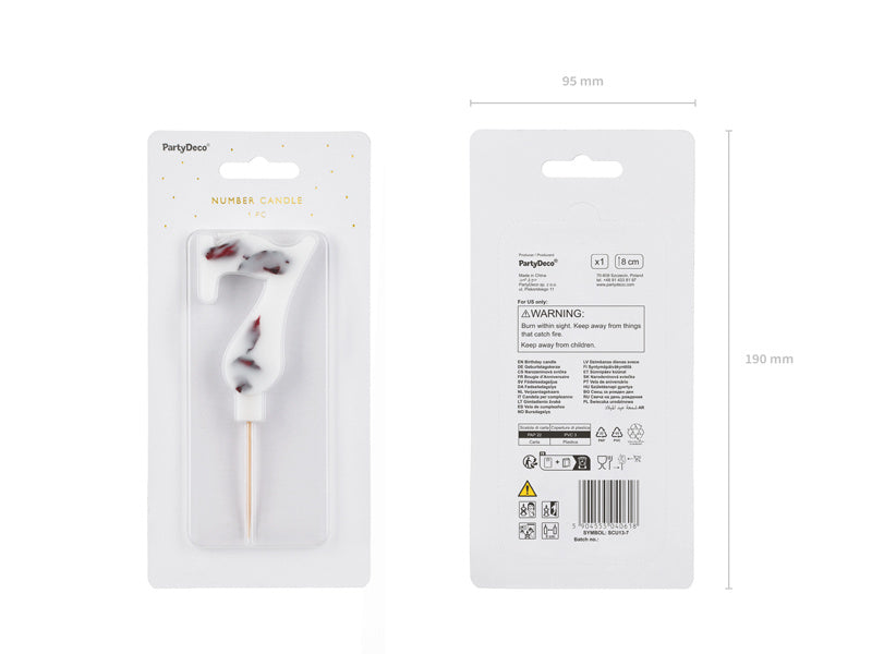 7 vuoden kynttilän terälehdet 8cm