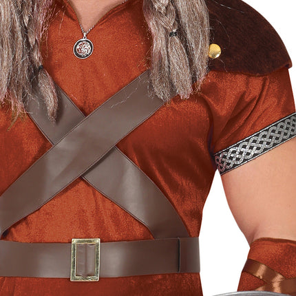 Viikinkipuku Ruskea Miesten pohjoismainen