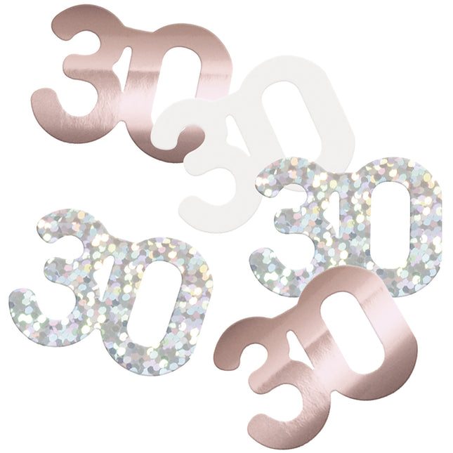 30 vuoden konfettipussi Rose Gold 14gr