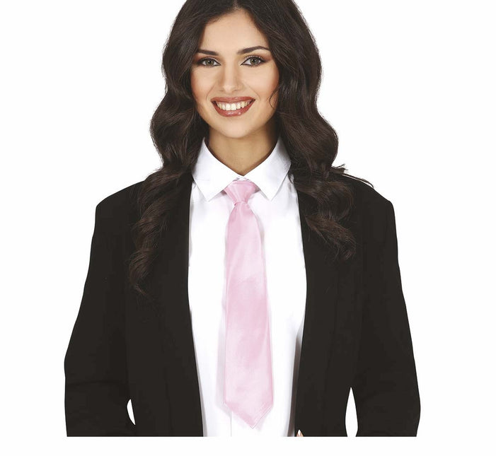 Vaaleanpunainen solmio 40cm