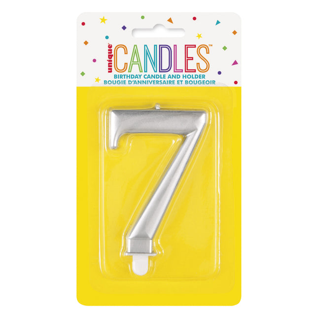 7 vuoden kynttilä hopea