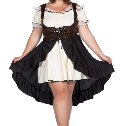 Cowgirl mekko naiset korsetti