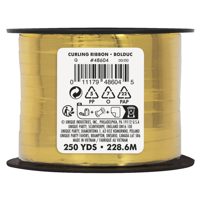 Kultanauha metallinen 228.6m