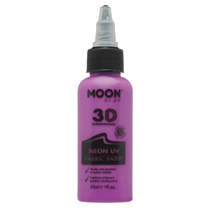 Moon Glow Neon UV kangasmaali 30ml Intense Purple 30ml