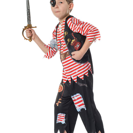 Merirosvo pukeutua asettaa poika