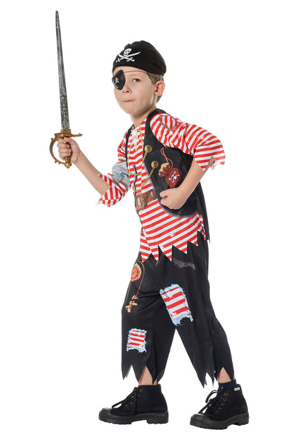 Merirosvo pukeutua asettaa poika