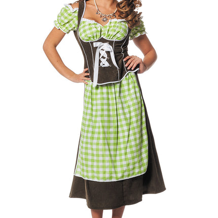 Vihreä Dirndl mekko Oktoberfest Ladies