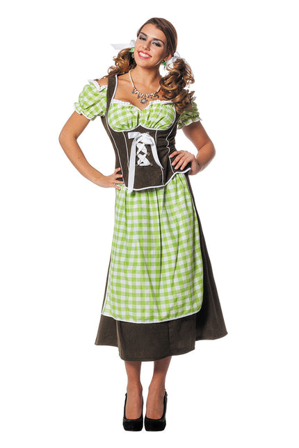 Vihreä Dirndl mekko Oktoberfest Ladies