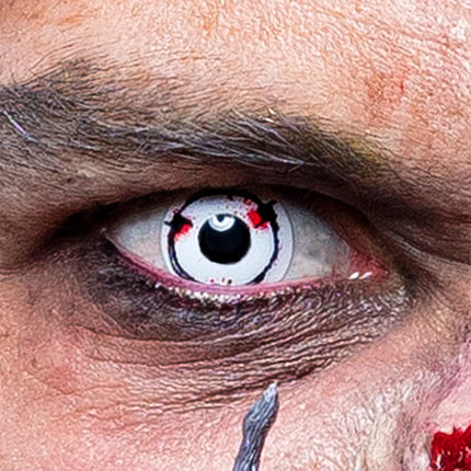 Valkoiset värilliset linssit Piikkilanka