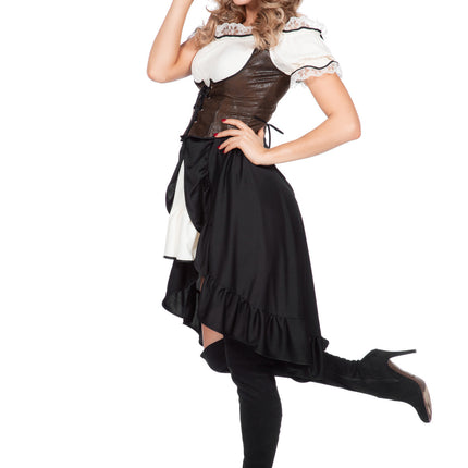 Cowgirl mekko naiset korsetti