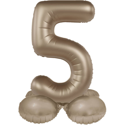 5 vuoden kuva ilmapallo kultainen 72cm