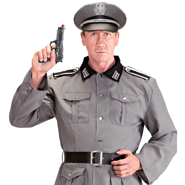 Harmaa väärennetty pistooli 19cm