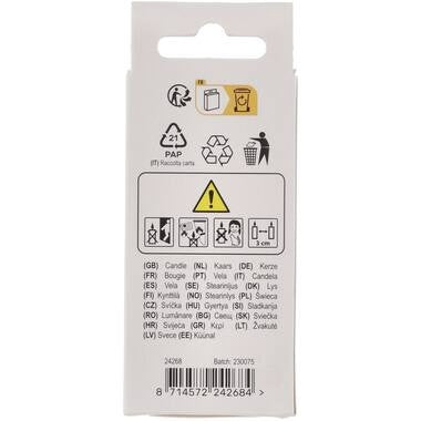 Kynttilä Pastel Figure 8 monivärinen