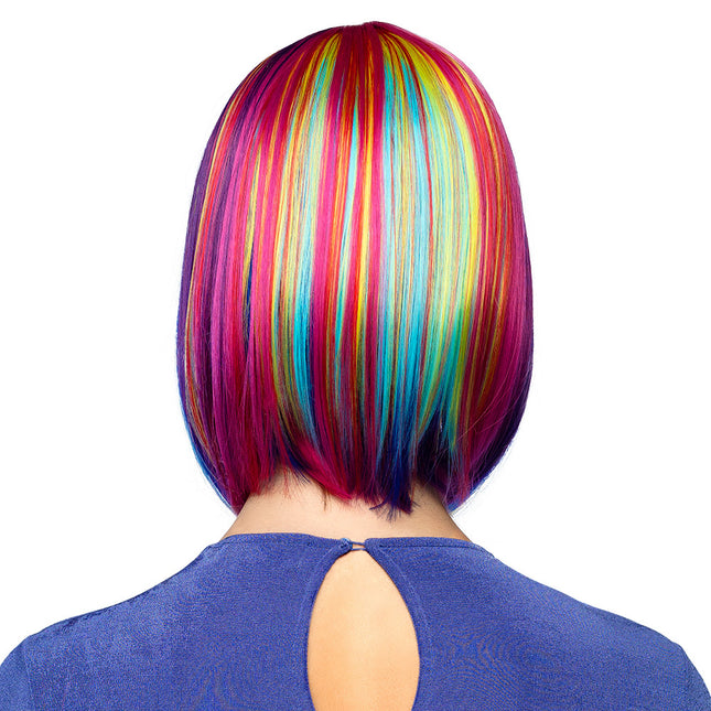 Värillinen peruukki Bob