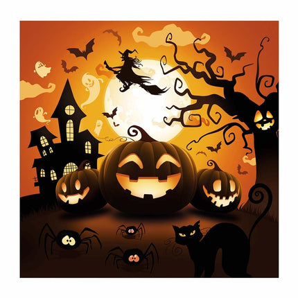 Halloween lautasliinat Kurpitsa 33cm 12kpl