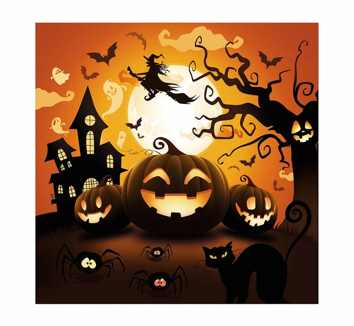 Halloween lautasliinat Kurpitsa 33cm 12kpl