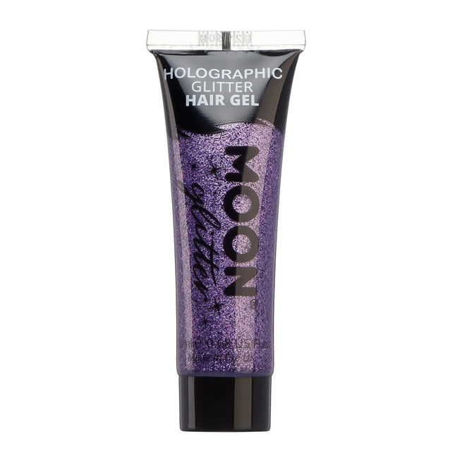 Moon Glitter Holografinen glitteri hiusgeeli violetti 20ml