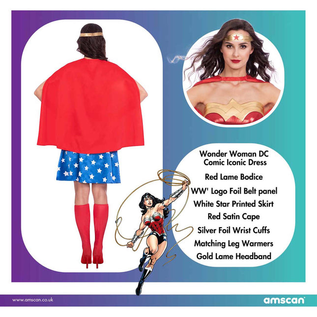 Aikuisten puku Wonder Woman Classic XXL