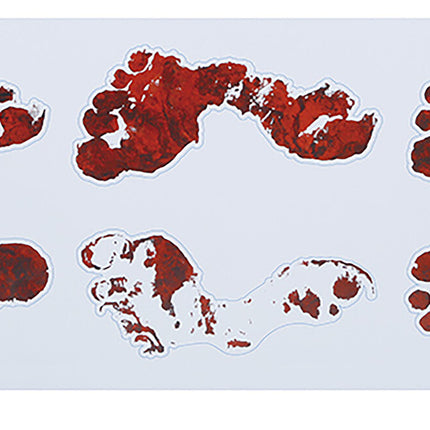 Halloween Koriste Tarra Footprints