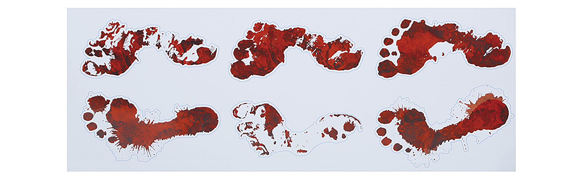 Halloween Koriste Tarra Footprints