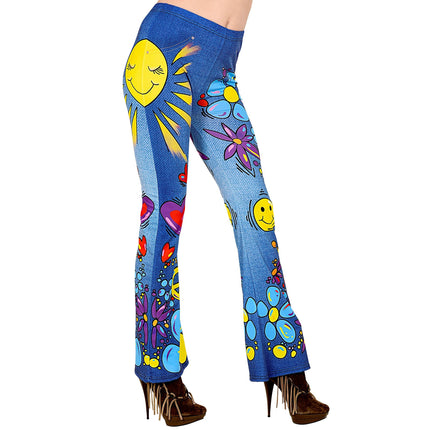 Hippie 60S legginsit Siniset naiset