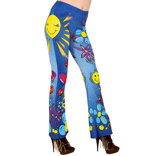 Hippie 60S legginsit Siniset naiset