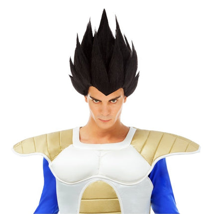 Vegeta Saiyan peruukki Musta Dragon Ball Z