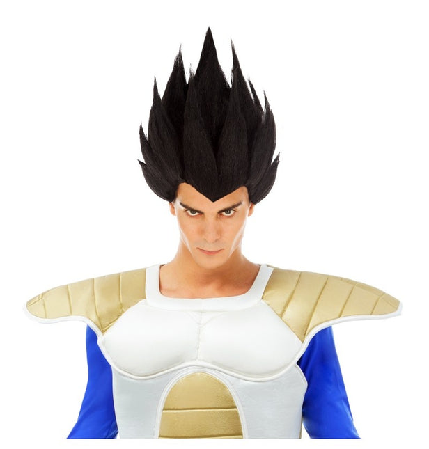 Vegeta Saiyan peruukki Musta Dragon Ball Z