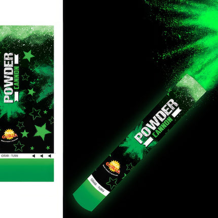 Konfettitykki vihreä jauhe 30cm