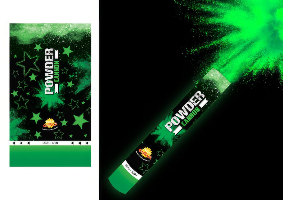 Konfettitykki vihreä jauhe 30cm