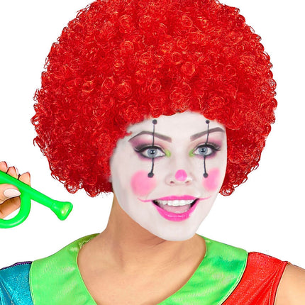 Punainen peruukki pelle kiharat