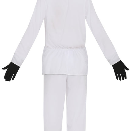 Ninja puku valkoinen poika