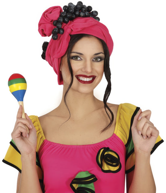 Samba pallo värillinen puu 20cm