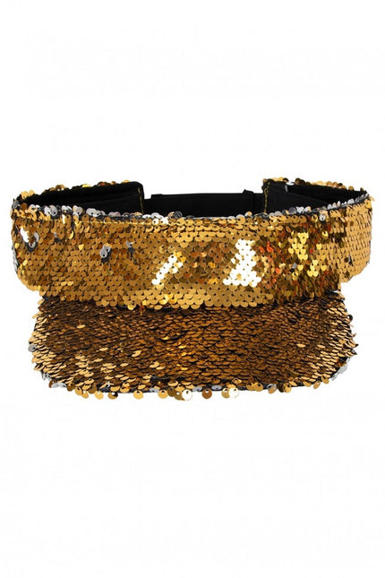 Aurinkovisiiri paljeteilla Gold