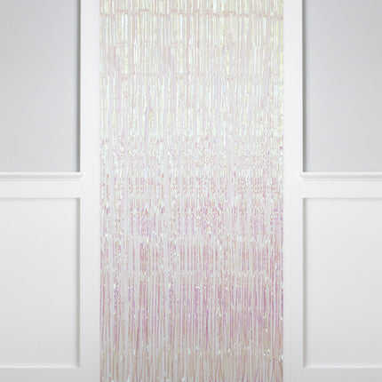 Valkoinen oviverho Pearl 2m