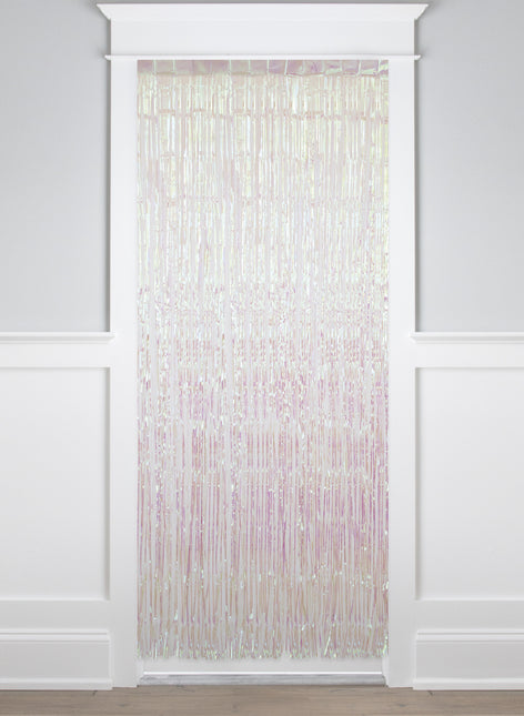 Valkoinen oviverho Pearl 2m