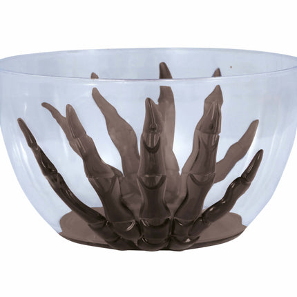 Halloween pöydän koristelu luuranko käsi kulho