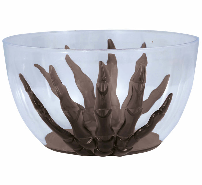 Halloween pöydän koristelu luuranko käsi kulho